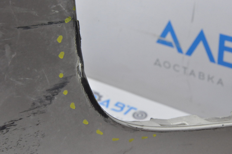 Bare rear bumper Cadillac ATS 13-18 silver for parking sensors, crack, worn, broken fastener