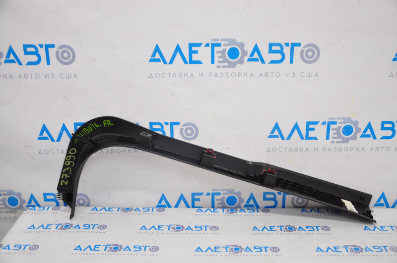 Door sill trim front right Chevrolet Malibu 16-23 black, broken fastener, scratches