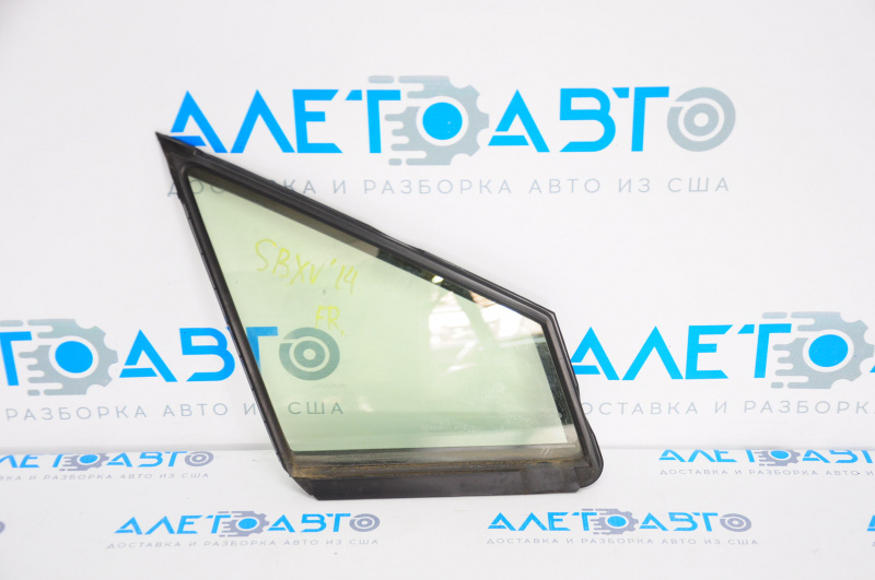 Door glass triangle with seal front right Subaru XV Crosstrek 13-14