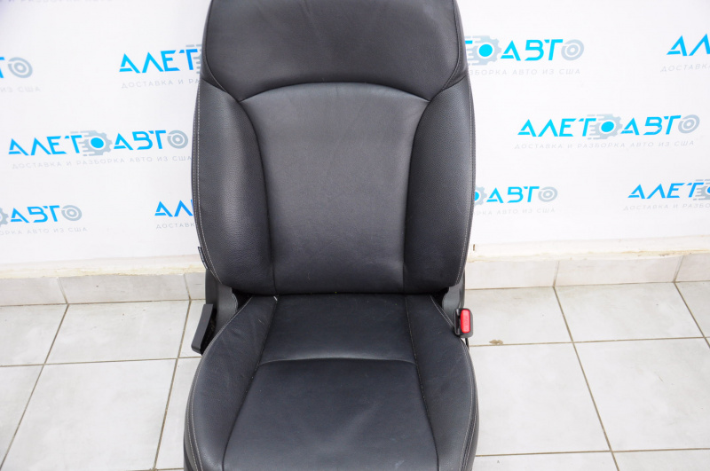 Passenger seat Subaru XV Crosstrek 13-15 with airbag, fur, heating, leather black