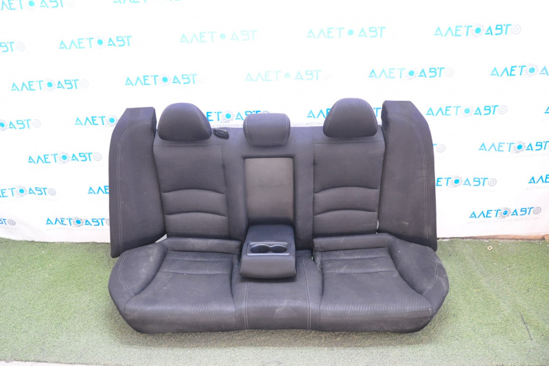 Rear row of seats 2nd row Honda Accord 13-15 cloth black, worn