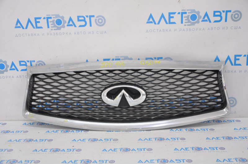 Radiator grill grill Infiniti Q50 14-17 with badge, pokes on chrome