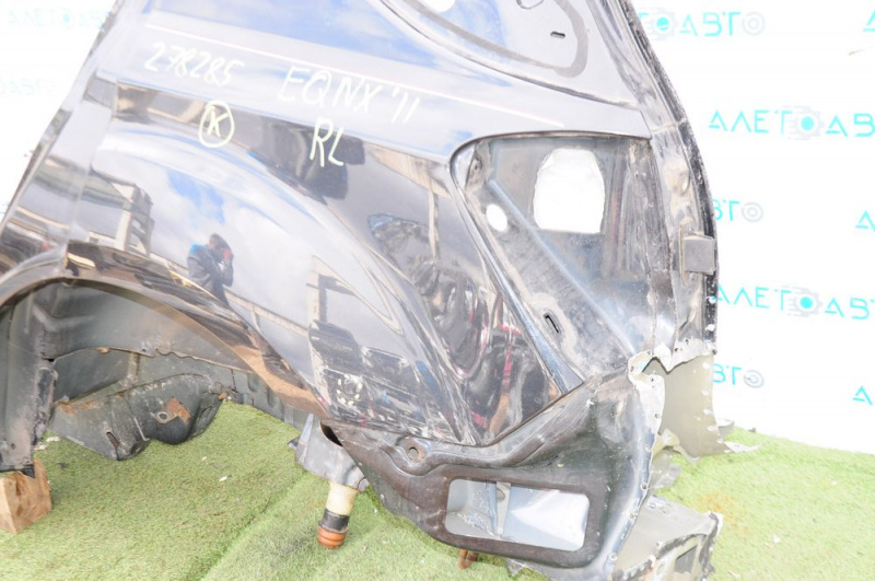 Quarter wing rear left Chevrolet Equinox 10-17 black, butt