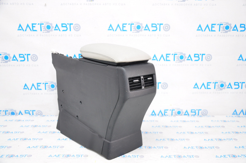Console central armrest Lexus RX350 RX450h 10-10 black with gray, scratch, cracks on leather