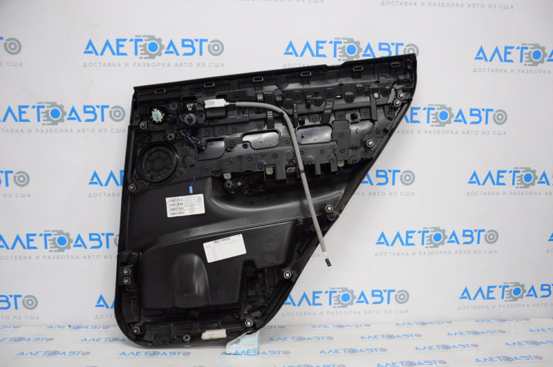 Door trim card rear left BMW X3 F25 11-17 leather black without curtain, scratches