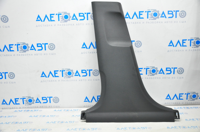 Center pillar trim lower left Hyundai Sonata 15-19 black, scratches, broken fastener