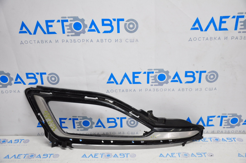 Left fog light frame Hyundai Sonata 15-17 SE without DRL, pokes