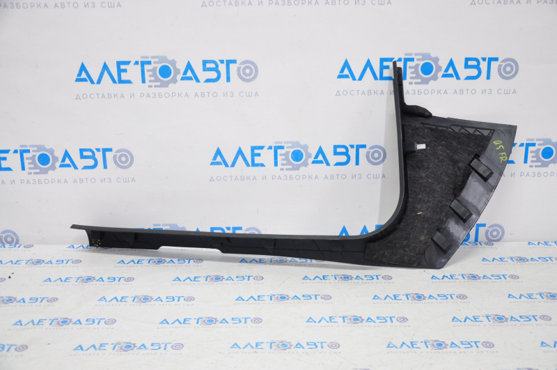 Door sill trim inner front right Audi Q5 8R 09-17 black, broken fastener, scratches