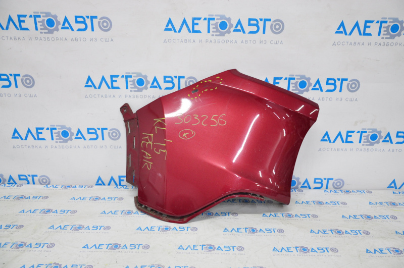 Rear bumper bare left fang Jeep Cherokee KL 14-18 red, scratch