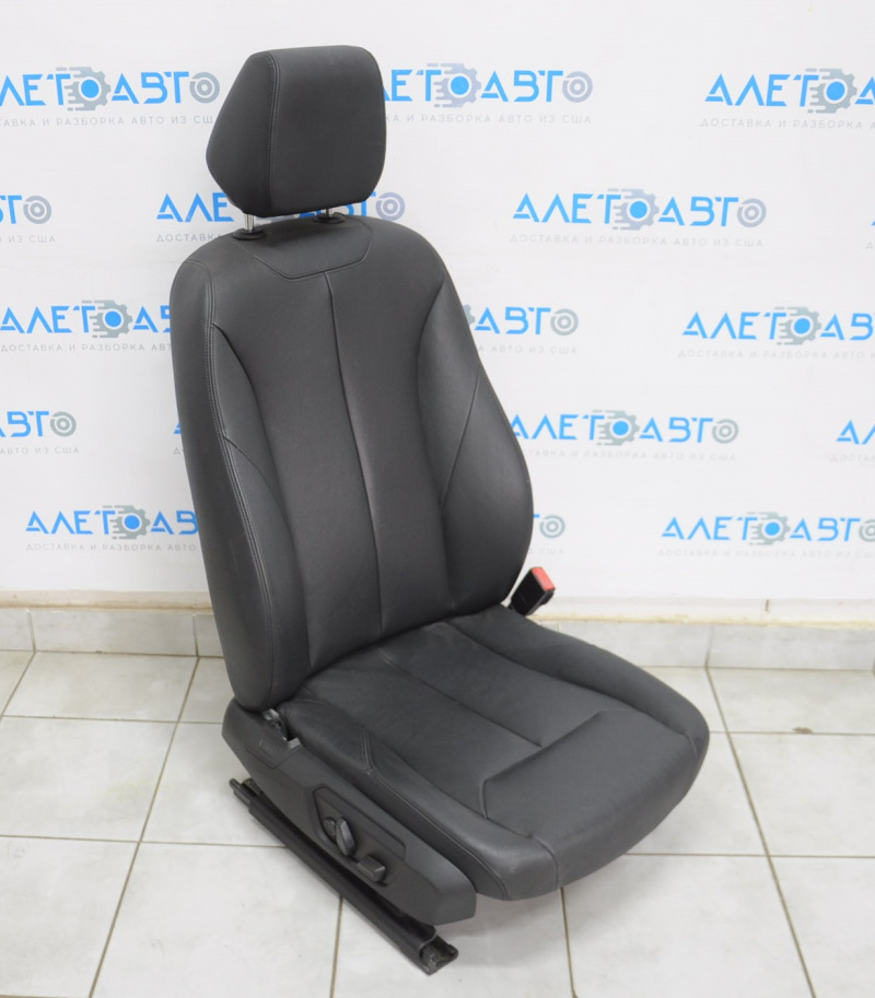 Passenger seat BMW 3 F30 12-18 with airbag, electric, leather black