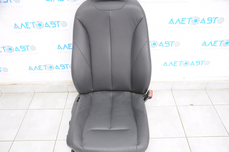 Passenger seat BMW 3 F30 12-18 with airbag, electric, leather black