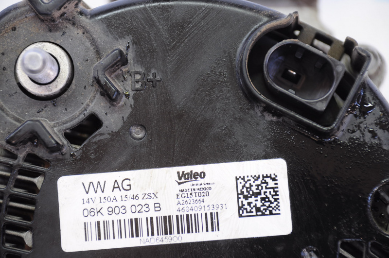 Generator VW Passat b8 16-19 USA 1.8T, 2.0T water damage