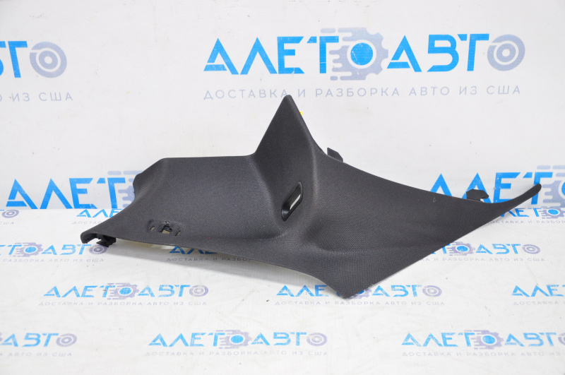 Rear pillar trim left Mercedes CLA 14-19 black, without plug, fabric peeled off, burnt