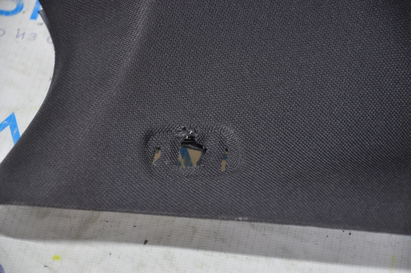 Rear pillar trim left Mercedes CLA 14-19 black, without plug, fabric peeled off, burnt