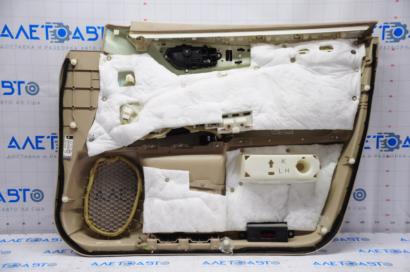 Door trim card front left Nissan Pathfinder 13-16 leather beige, for dry cleaning