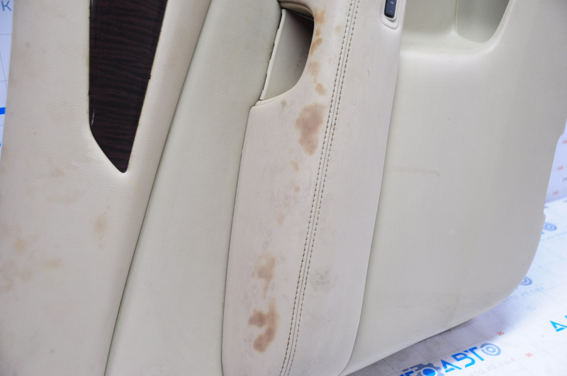 Door trim card front left Nissan Pathfinder 13-16 leather beige, for dry cleaning