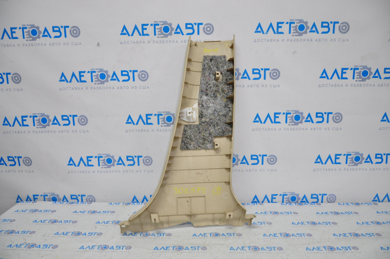 Center pillar trim lower left Lexus RX350 RX450h 10-15 beige, scratches, broken fastener