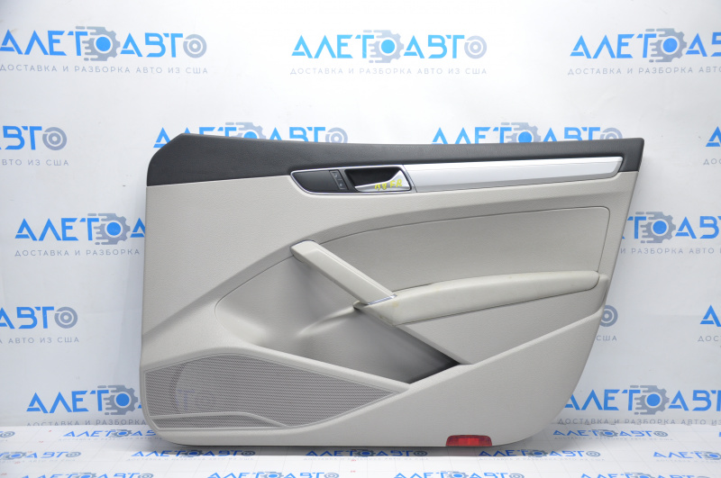 Door trim card front right VW Passat b8 16-19 USA gray, broken crepe, for dry cleaning, rubbed