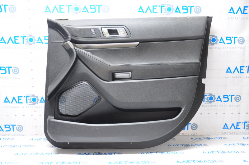 Door trim card front right Ford Explorer 16-19 rest, leather black, police