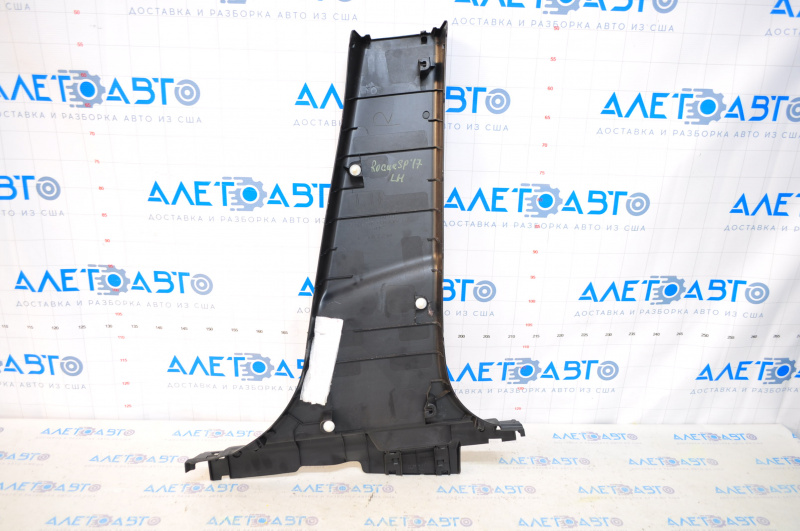 Center pillar trim lower left Nissan Rogue Sport 17-22 black