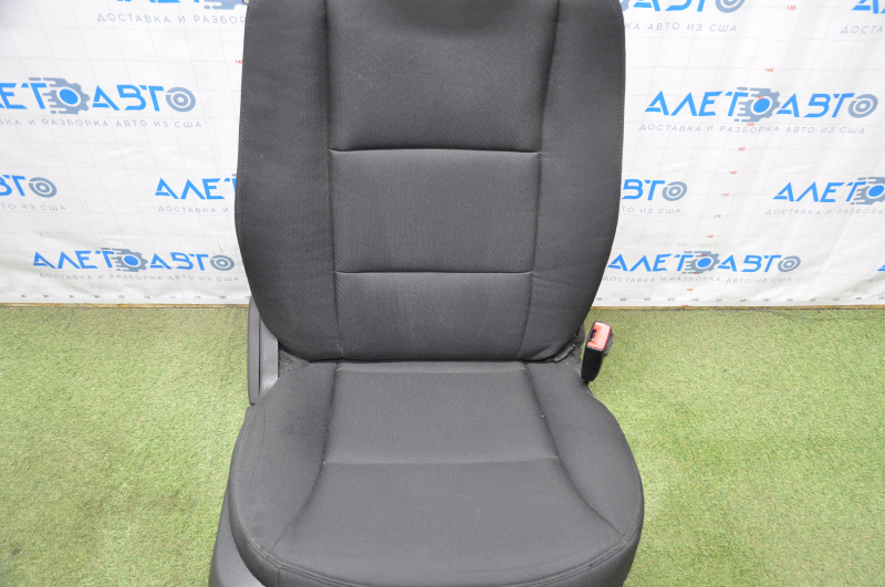 Passenger seat Ford Explorer 11-15 without airbag, fur, cloth black, worn pad