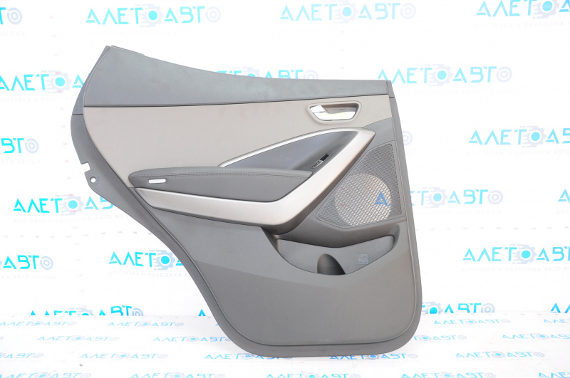 Door trim card rear left Hyundai Santa FE Sport 13-16 black with gray insert