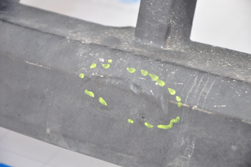 Bumper front bare lower Jeep Patriot 11-17 structure, scratches, tear of fastener