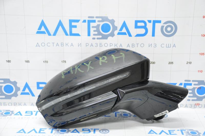 Right side mirror complete Lincoln MKX 16-17 14 pin, BSM, turn signal, water in turn signal