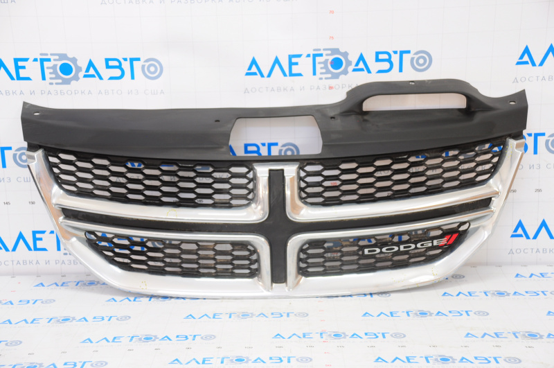 Radiator grill grill Dodge Journey 11-20 chrome with emblem, small bumps, scratches