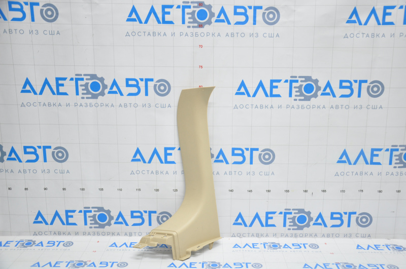 Left trunk opening trim Lexus RX350 RX450h 10-15 beige, broken crepe, whitened plastic
