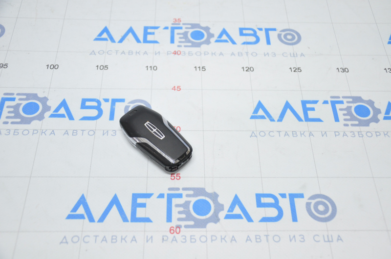 Lincoln MKX 16-smart 5 button key, worn, chrome peeled off, no bottom part