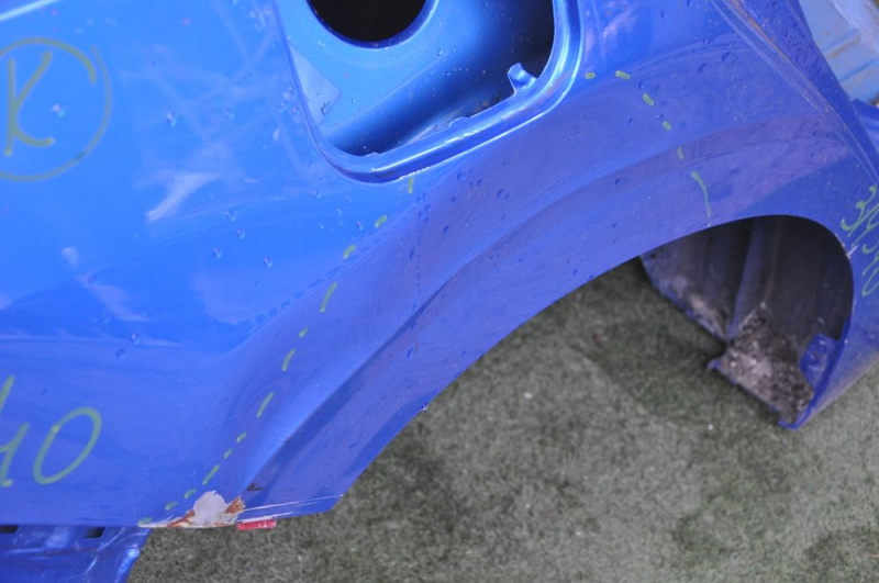 Quarter wing rear right Nissan Sentra 20-24 blue, dented