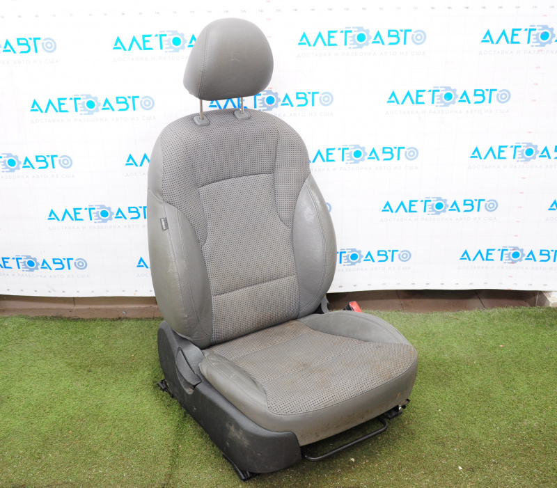 Passenger seat Hyundai Sonata 11-11 with airbag, manual, combined, gray, for dry cleaning