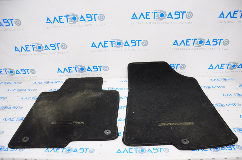 Set of mats Hyundai Sonata 15-17 cloth black