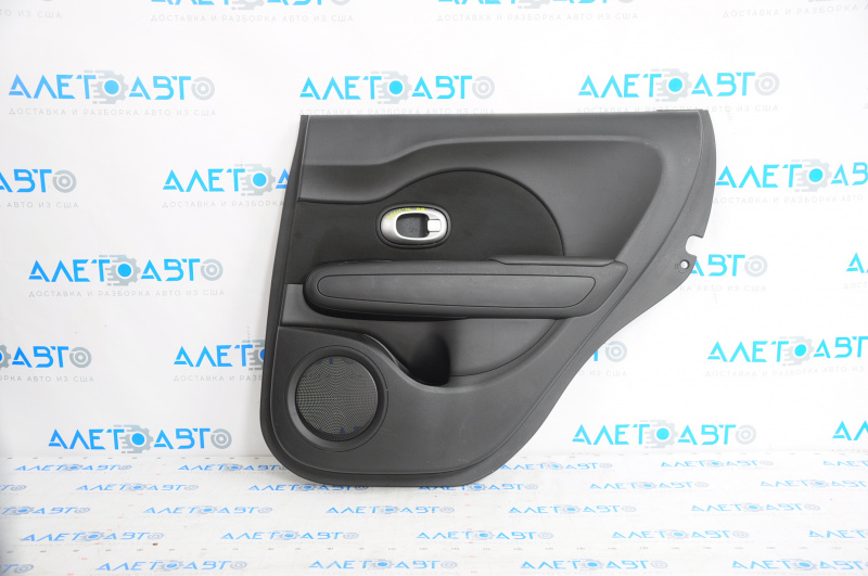 Door trim card rear right Kia Soul 14-19 leather black, scratch