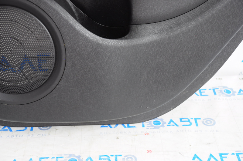 Door trim card rear right Kia Soul 14-19 leather black, scratch
