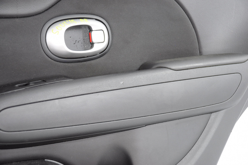 Door trim card rear right Kia Soul 14-19 leather black, scratch