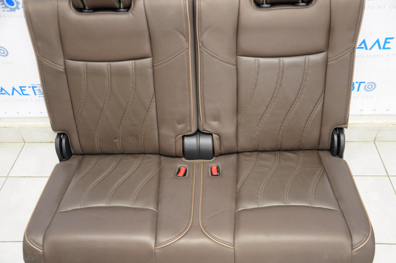 Rear row of seats 3 row Infiniti JX35 QX60 13-15 electric, leather brown