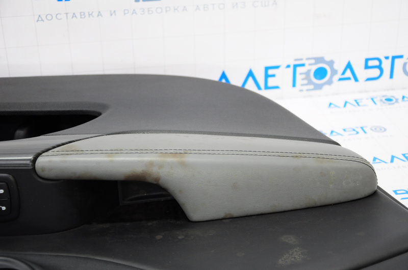 Door trim card front left Jeep Cherokee KL 14-18 black with gray insert, for dry cleaning