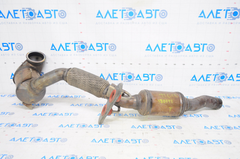 Intake pipe with catalytic converter VW Tiguan 18-24 fwd with bracket
