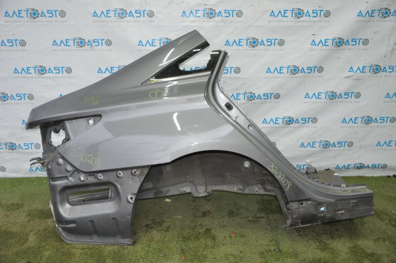 Quarter wing rear right Hyundai Sonata 11-12 graphite, small bumps