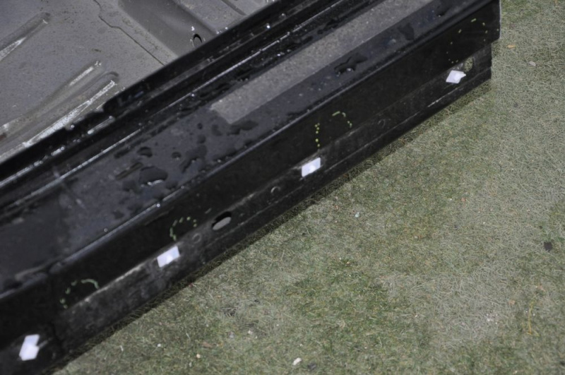 Sunset wing rear right Ford Mustang mk6 15-23 coupe, black, bumps on the threshold