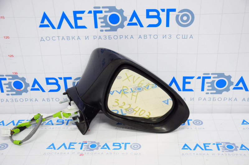 Side mirror right assembly Lexus ES300h ES350 13-15 13 pins, backlight, turn signal, blue