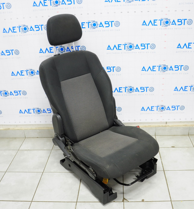 Passenger seat Jeep Compass 11-14 without airbag, mechanical, heating, cloth black, no overlay