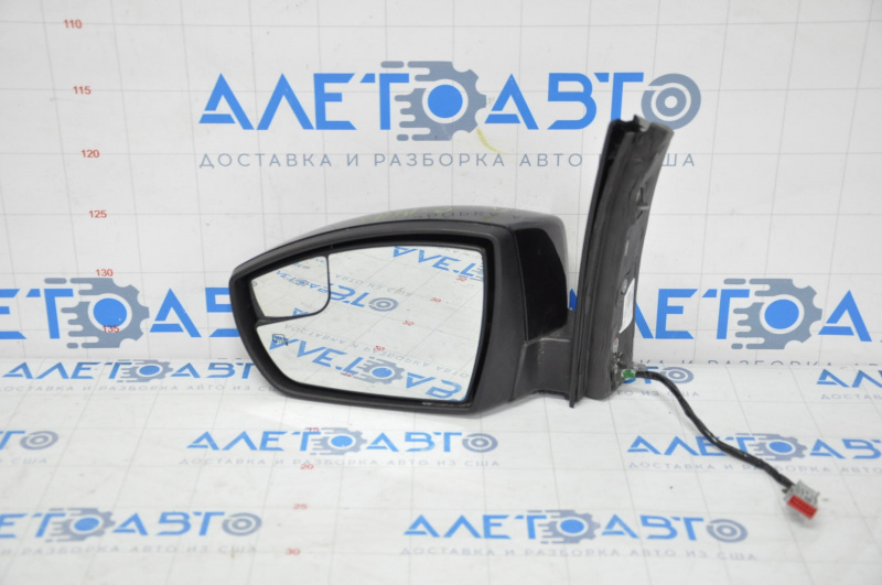 Left side mirror complete Ford C-max MK2 13-18 7 pins, turn signal, heated, black UH