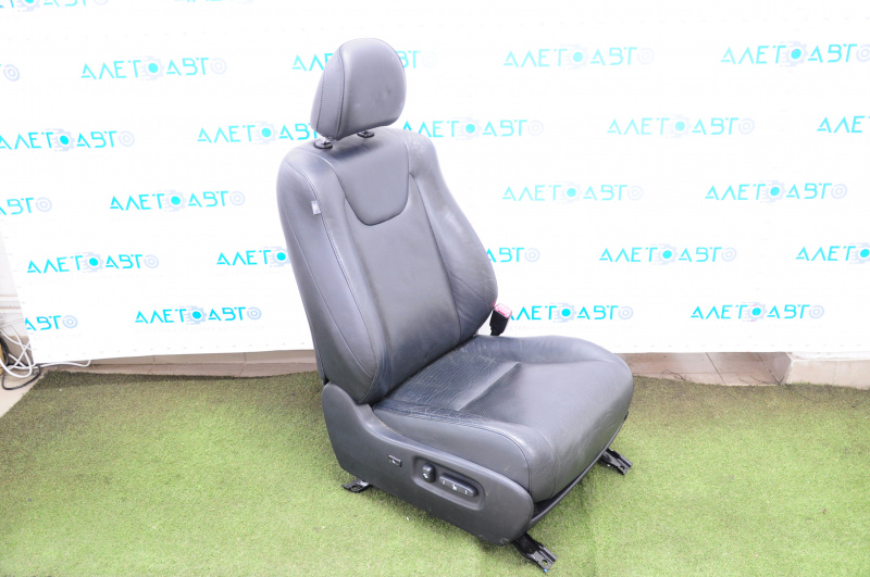 Passenger seat Lexus RX350 RX450h 10-12 with airbag, electric, leather black, heating, fan, scratch