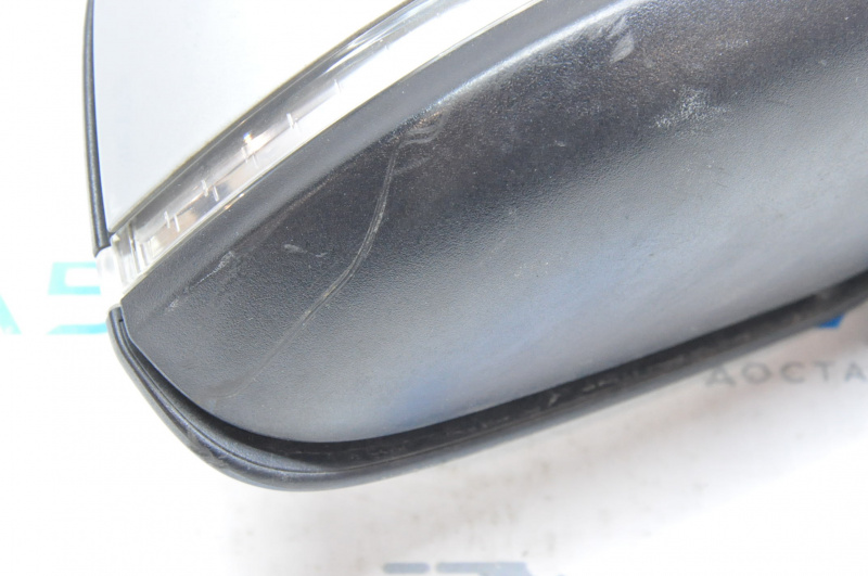 Right side mirror BMW 3 F30 4d 13-18 usa 5 pins, matt mount, turn signal, silver, scratches