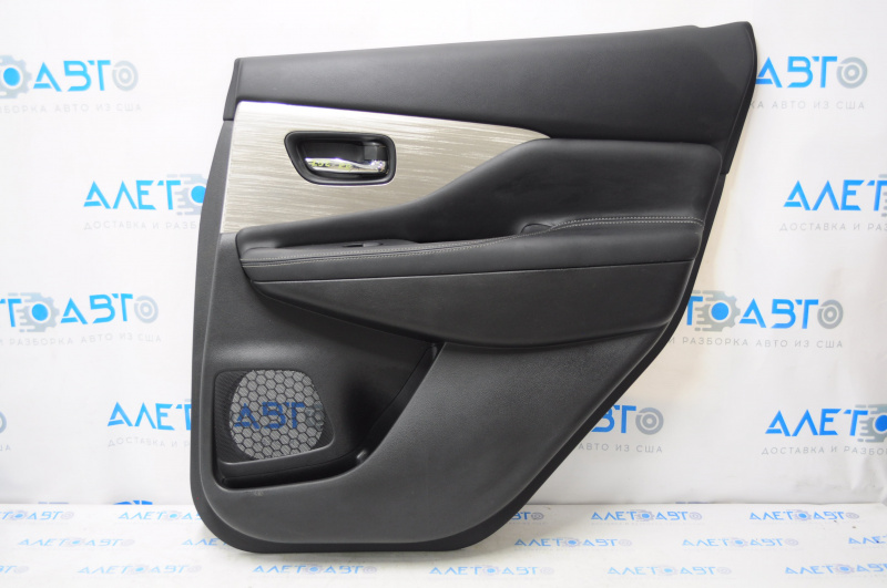 Door trim card rear right Nissan Murano z52 15-18 leather black gray insert