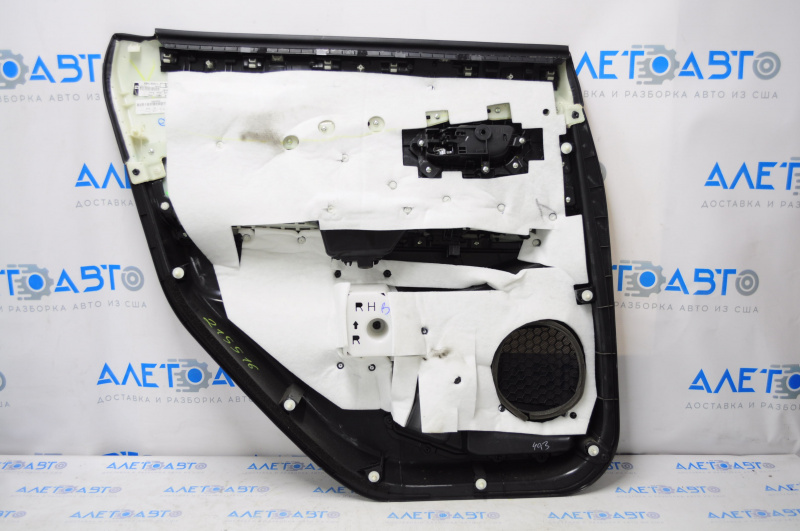 Door trim card rear right Nissan Murano z52 15-18 leather black gray insert