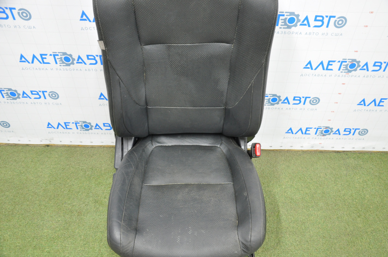 Passenger seat Mitsubishi Outlander 14-18 prerest with airbag, mechanic, leather black